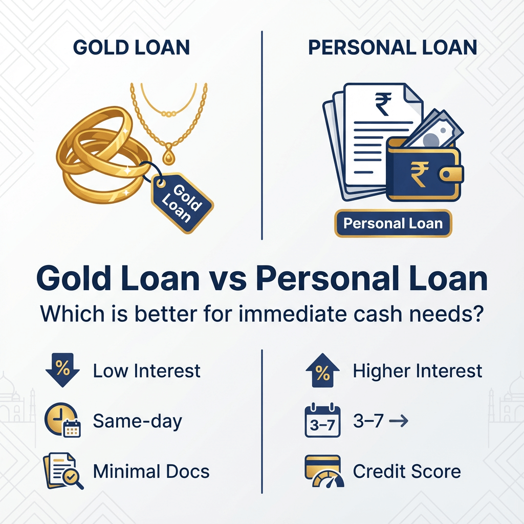 Gold Loan vs Personal Loan